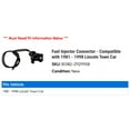 thumbnail image 2 of Fuel Injector Connector - Compatible with 1981 - 1998 Lincoln Town Car 1982 1983 1984 1985 1986 1987 1988 1989 1990 1991 1992 1993 1994 1995 1996 1997, 2 of 2