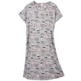 thumbnail image 7 of DAKIMOE Cotton Nightgowns for Women Soft Cotton Short Sleeve Night Shirts Womens Print Sleep Shirts Loose Comfy Pajamas Sleepwear, 7 of 7
