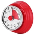 thumbnail image 2 of Temporizador mecánico de cocina con alarma de cuenta regresiva roja retro para una cocción precisa y gestión del tiempo, 2 of 8