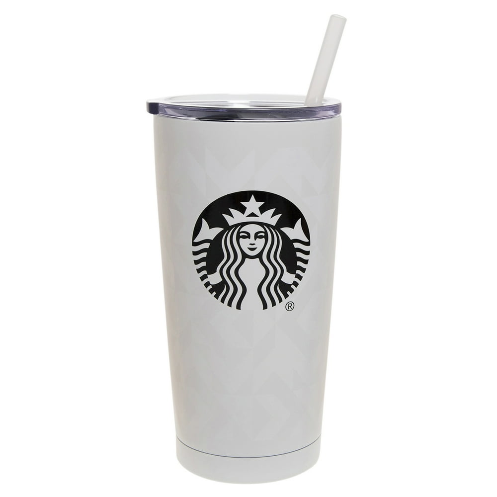 Starbucks 20oz Stainless Steel Vacuum Tumbler White - Walmart.com Starbucks Stainless Steel Tumbler 20 Oz