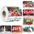 thumbnail image 2 of Clearance!!250PCS/Roll Large Foil Tag Stickers 6 Designs Xmas To And From Christmas Name Tags For Wrapping Holiday Present Self Adhesive Gift Labels, 2 of 8