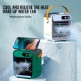 thumbnail image 3 of Inteprter Enfriador de aire eléctrico ABS, humidificador portátil, Control de botón de 3 velocidades, ventilador de refrigeración de funcionamiento Electrodomésticos Verde Inteprter HA070020-02, 3 of 6