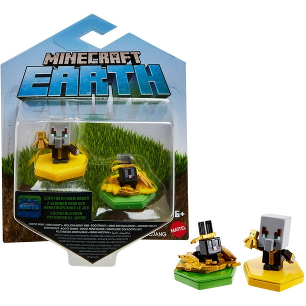 Minecraft Earth Boost Mini Figure 2 Pack Nfc Chip Enabled For Play With Minecraft Earth Augmented Reality Mobile Device Game Toys For Girls And Boys Age 6 And Up Walmart Com Walmart Com