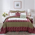 thumbnail image 2 of Home Soft Things 7 Piece Saigon Bedspread Set - Green - Oversize Queen (102" x 118"), 2 of 11