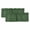 Dark Green, variant on 2 Pack Valances for Windows, Dark Brown Window Valances for Living Room/Bedroom/Bathroom, Vintage Country Monochrome Chocolate Color Light Filtering Kitchen Curtain Valance 42"W x12" L