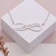thumbnail image 1 of Collar personalizado de acero inoxidable con nombre infinito, joyería Bohemia, colgante con placa de identificación de corazón personalizado, collar cruzado, regalos para dama de honor Tan Jianjun unisex, 1 of 2