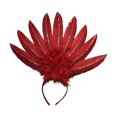 thumbnail image 4 of Tocado de Plumas Salvador 40 cm x 46 cm Rojo, 4 of 10