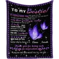 thumbnail image 1 of LHSHID to My Friend Blanket Gift Throw Blankets for Bestie Girls BFF Sisters Friendship Friend Gifts for Birthday Christmas Throws for Home Bed Sofa, 1 of 4