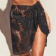 thumbnail image 4 of Gibobby Plisado Mini Falda De Las Mujeres Sheer Wrap Knot Cover Up Falda sin Bikini Beach Wrap Bikini Shiny Wraps Cover Ups para traje de baño(Negro， S), 4 of 5