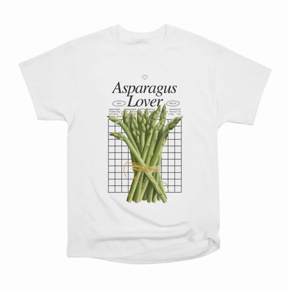 Asparagus Lover Real Vegetables Food T-Shirt Tee Gift For Him Merch For Her Apparel For Fr