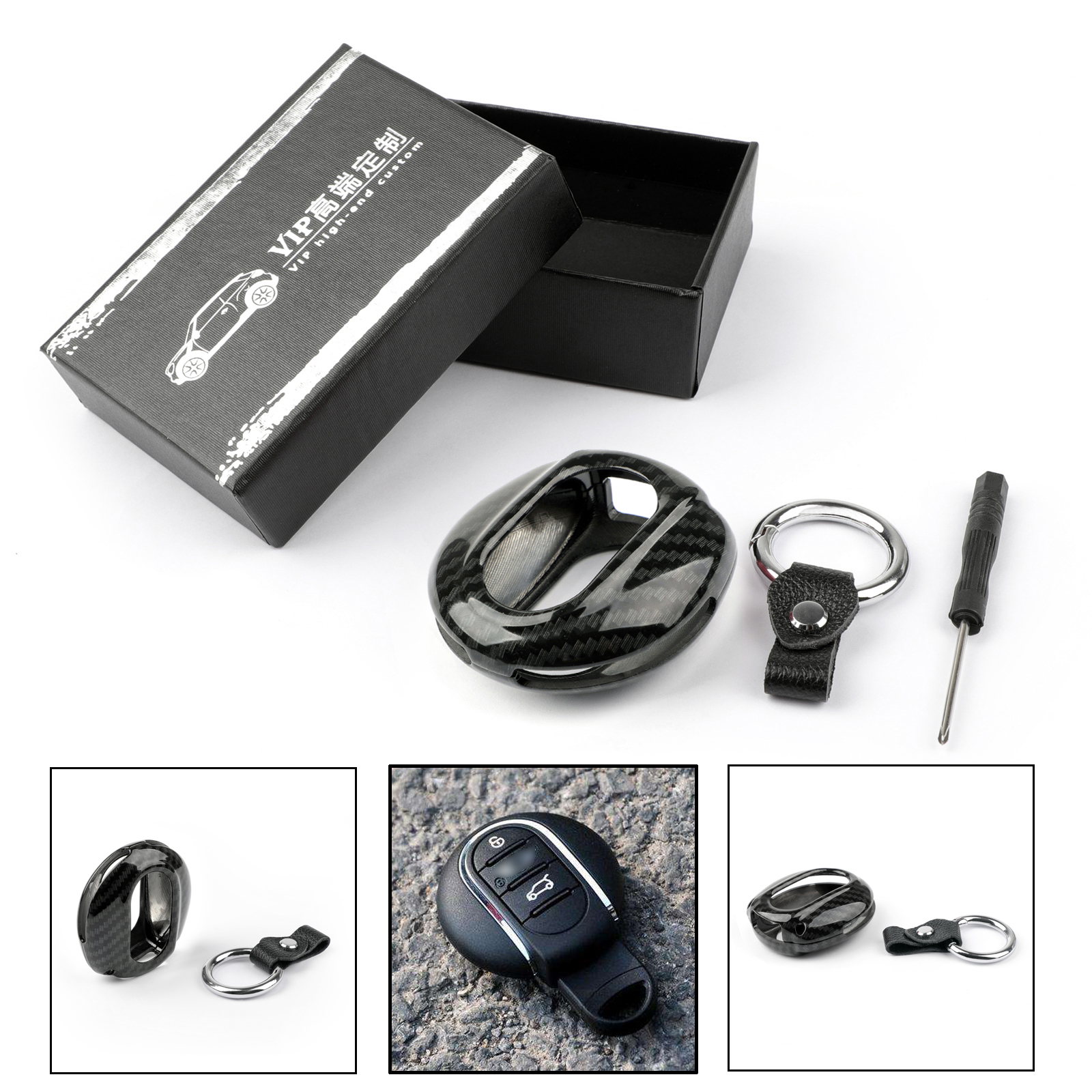 FOB Remote Smart Key Cover Replacement Case Shell For Mini