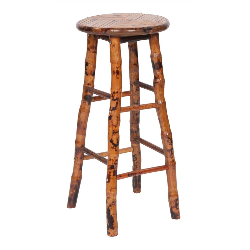 Bamboo Bar Stool Set of 2