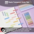 thumbnail image 3 of Aesthetic 16 Pack Colored Gel Pens & 200 Sheets Sticky Tabs - No Bleed Highlighters for Bible Pages, 3 of 6