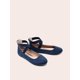 thumbnail image 5 of DREAM PAIRS Sandalias Planas de Mujer en Azul Marino con Tiras Talla 11 US, 5 of 7