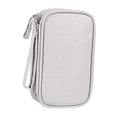 thumbnail image 3 of Organizador de cables de viaje Organizador de accesorios tecnológicos Bolsa de transporte de dispositivos electrónicos para teléfono Accesorios digita Gris grande, 3 of 8