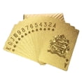 thumbnail image 1 of 54 unids / set de papel de aluminio dorado, juego de mesa, fiesta, entretenimiento, naipes a prueba de agua, plástico Inevent OD0142-00, 1 of 7