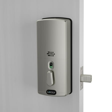 Lockly - Secure Pro Smart Lock Wi-Fi Replacement Deadbolt with 3D Biometric Fingerprint/Keypad/Voice Control Access - Satin Nickel
