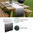 thumbnail image 5 of Black White Table Runner - 90 Inch Long, Kitchen Dining Table Runner Dresser Scarves, Ombre Gradient Striped Minimalist Texture Farmhouse Decor for Coffee Tables Wedding Party Banquet, 5 of 8