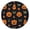 Halloween-528, variant on Halloween Pumpkin Festival Elastic Fitted Tablecloth 52 Inch Round - Washable Spooky Design Table Cover for Party Dining