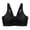 black, variant on Women's Seamless Underwear, Thin Style, Large Breasts, Small Breasts, No Wires, Pull-up And Anti-sagging Large Size Bra