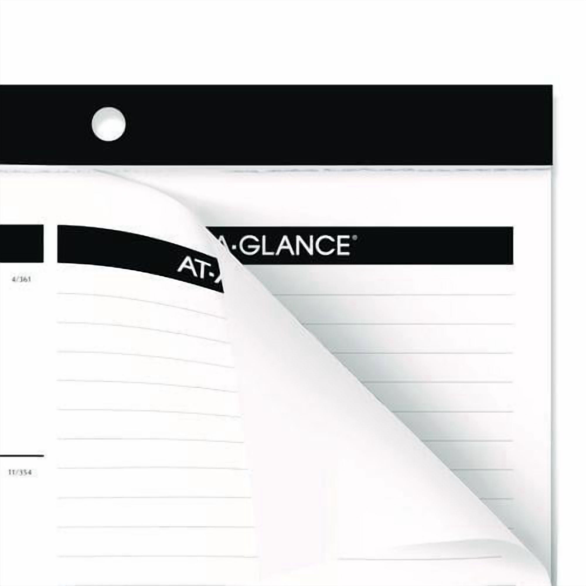 Compact Desk Pad, 18 x 11, White Sheets, Black Binding, Clear Corners, 12-Month (Jan to Dec): 2026 | Bundle of 5