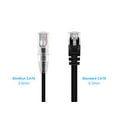 thumbnail image 2 of Monoprice SlimRun - Patch cable - RJ-45 (M) to RJ-45 (M) - 20 ft - UTP - CAT 6 - booted, snagless, stranded - black, 2 of 2