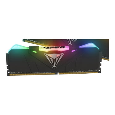 Patriot Extreme Performance Viper Steel RGB - DDR4 - module - 8 GB - DIMM 288-pin - 1600 MHz / PC4-25600 - CL18 - 1.35 V - unbuffered - non-ECC - black