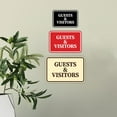 thumbnail image 3 of Signs ByLITA Classic Framed, Guests & Visitors Sign (Ivory/Dark Brown) - Large, 3 of 6