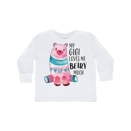 

Inktastic My Gigi Loves Me Beary Much with Cute Bear Gift Toddler Boy or Toddler Girl Long Sleeve T-Shirt