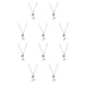 thumbnail image 1 of Minnieouse Italia mapa collar decorativo antioxidante plateado fotografía viaje gargantilla colgante joyería regalo de cumpleaños plata Plata 10Conjunto, 1 of 6