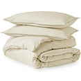 thumbnail image 2 of Bare Home Luxury 3 Piece Duvet Cover and Sham Set - Premium 1800 Ultra-Soft Brushed Microfiber - Hypoallergenic, Easy Care, Wrinkle Resistant (Queen, Sand), 2 of 6