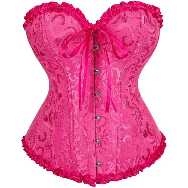 SZIVYSHI Corsé Tops para Mujer, Bustier Shapewear Lencería, Cintura de Encaje Push Up Body