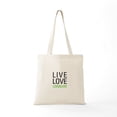 thumbnail image 5 of CafePress - Live Love Longboard Tote Bag - Unisex Canvas Tote Bag, Beige, 1-Piece, 5 of 6