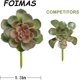 thumbnail image 4 of Planta suculenta artificial, 16 piezas grandes de suculentas artificiales flocadas para decoración floral, 4 of 5