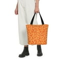 thumbnail image 4 of Lsque Orange Glitter Pattern Beach Tote,Shoulder Handbag,Spacious Tote Bag,Lightweight Travel Bag,Versatile Shopping Bag, 4 of 6