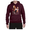thumbnail image 2 of If It's Not a Bassett Hound Its Just a Dog Gift | Mens Dog Lover Hooded Sweatshirt Graphic Hoodie, Maroon, Large, 2 of 3