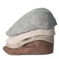 thumbnail image 5 of Gash Hao Newsboy Hat Flat Ivy Cap Cotton Gatsby Cabbie Cap, 5 of 8