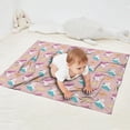 thumbnail image 2 of Pink Cartoon Unicorn Lightning Pattern Blanket,Comfortable Soft Lamb Wool Throw Blanket,All Season,Warm Lightweight Blankets for Sofa Bed Couch Living Room Chair,30"x40", 2 of 4