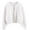 White, variant on Women Fashion Vintage Pearl Knit Cardigan Loose Short Sweater Jacket Coat Cardigans for Women Drape Front Cute Cardigan Cardigan Outfits for Women Wrap Cardigan Hooded Sweater And Cardigan And