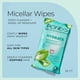 thumbnail image 2 of Toallitas micelares con vitaminas Pond's para piel seca, hidratan el aloe vera y eliminan el maquillaje resistente al agua, 25 toallitas, 2 of 8