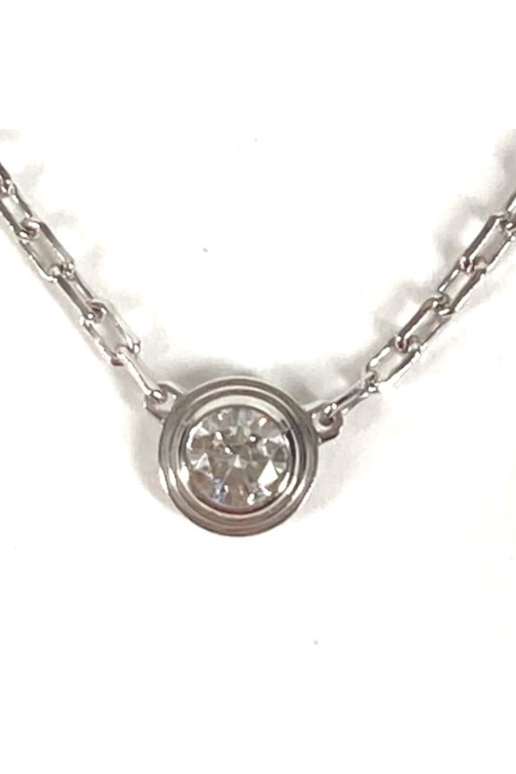 Pre-Owned CARTIER Cartier 18K Gold Damour Necklace XS - Accessory Chain Au750 Men's Women's...
