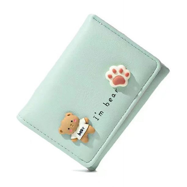 Cartera de mujer Cartera de mano corta sencilla con múltiples posiciones para tarjetas Monedero