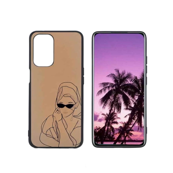 Compatible with OnePlus Nord N200 5G Phone Case, Line-Art-Minimalist-Art-4 Case Silicone Protective for Teen Girl Boy Case for OnePlus Nord N200 5G