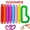 A-10PCS Tube Random, variant on 10/20/50PCS Rainbow Pop Tube Pack Telescopic Tube Stress Relief Sensory Toy for Children Adults Learning Toys Brinquedos