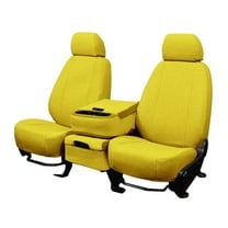 CalTrend Front Buckets Tweed Seat Covers for 2013-2018 Jeep Wrangler JK|Wrangler - JP199-12TA Yellow Insert and Trim