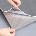 thumbnail image 6 of Dundee Deco Peel and Stick Faux Fabric Wallpaper Roll, 24" x 9', Charcoal Grey, 6 of 8