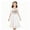A270 White, variant on Glisme Big Girls Dress Embroidered Floral Puff Sleeve Square Collar Court-style Princess Girls Dresses
