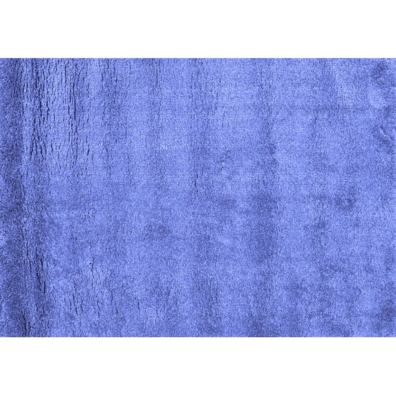 Ahgly Company Indoor Rectangle Abstract Blue Contemporary Area Rugs, 7' x 9'
