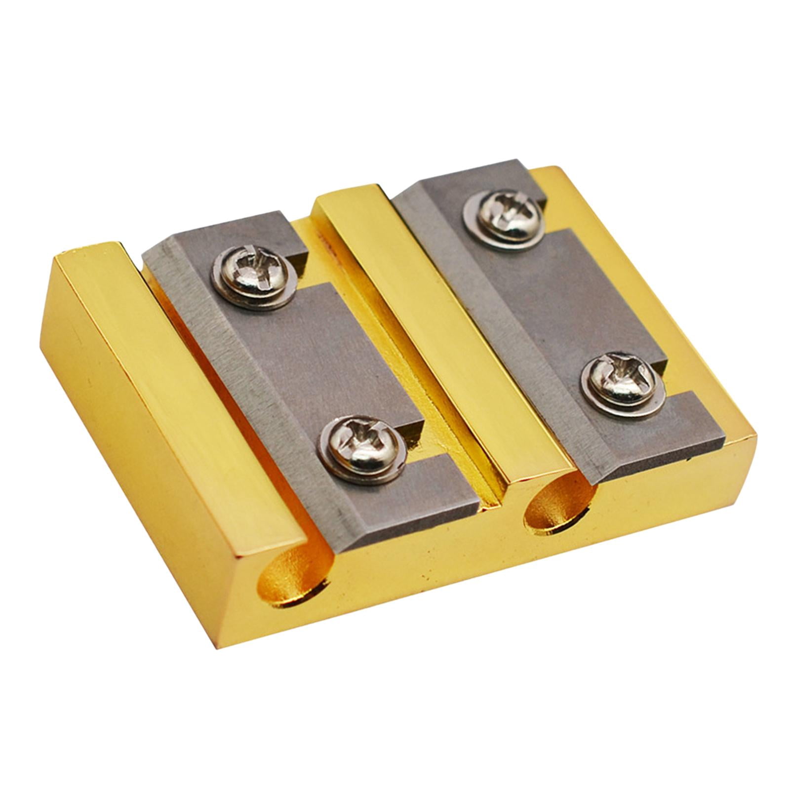 QccHieUs Violin Peg Reels Shaver Metal Violin Making Tool for Beginners Professionals gold