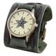 thumbnail image 4 of Reloj retro para hombre, estilo punk, reloj de pulsera con esfera grande, brazalete, reloj de pulsera para el día de San Valentín, día de Acción de , VERDE Fernando reloj de pulsera, 4 of 5